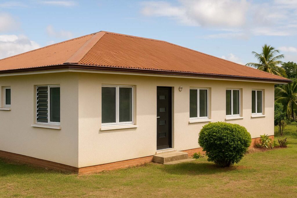 Maison équipée de menuiseries aluminium de qualité à prix abordable à Cayenne