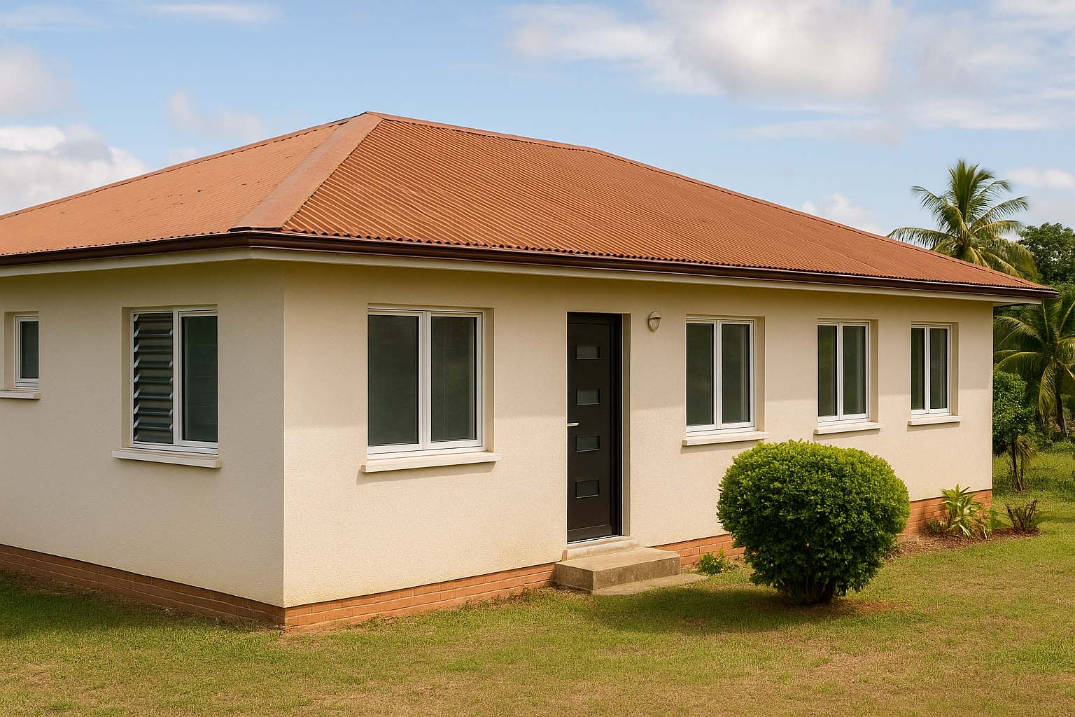 Maison équipée de menuiseries aluminium de qualité à prix abordable à Cayenne
